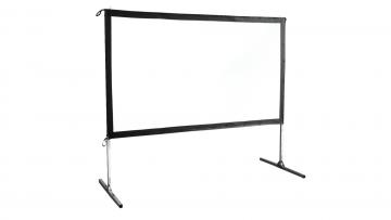 Faltrahmen-Leinwand Beamer 100 Zoll 2,21x1,25m leihen Faltrahmenleinwand leihen