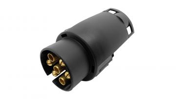 Adapter für Anhängerkupplung 7-polig auf 13-polig leihen 7 zu 13 Pol Adapter leihen