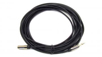 5m Audiokabel 3,5mm Klinke klein auf 3,5mm Buchse klein leihen 5m Audiokabel - 3,5mm leihen