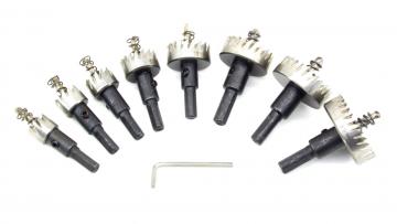 Lochbohrer-Set Lochsäge 16 - 45 mm 8 Größen für Holz und Metall leihen Lochbohrer-Set leihen