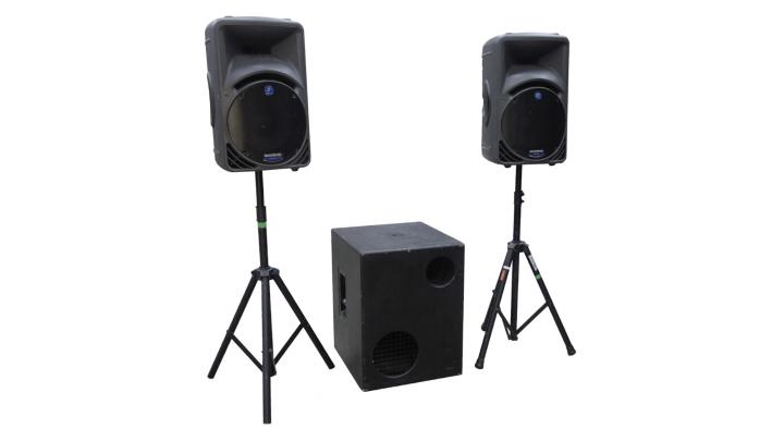 PA Anlage DJ Tonanlage Hochzeit Feier aktiv leihen aktive PA Anlage leihen