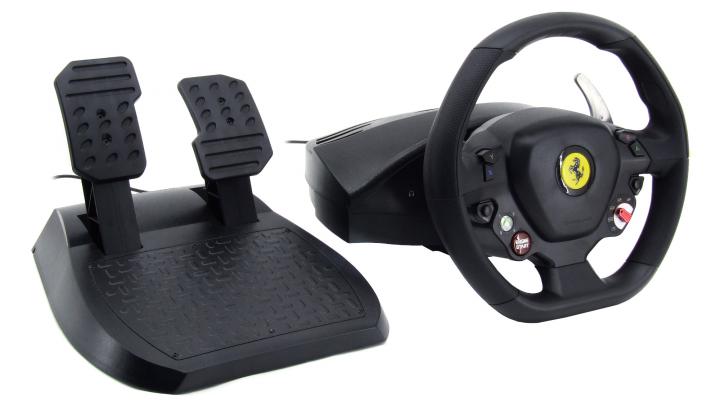 Gaming Lenkrad + Pedale PC Xbox360 Thrustmaster leihen Gaming Lenkrad leihen