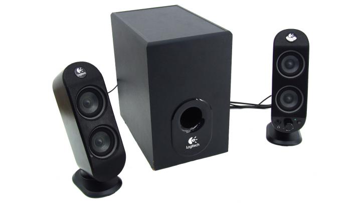 Logitech X-230 2.1 Lautsprecher Computer Boxen leihen Logitech X-230 Lautsprecher leihen