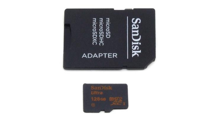 128GB micro SD Speicherkarte Sandisk Ultra inkl. SD Adapter leihen 128GB microSD Speicherkarte leihen