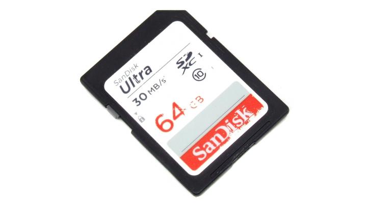64GB SD Speicherkarte SanDisk Ultra SDXC leihen 64GB SanDisk Speicherkarte leihen