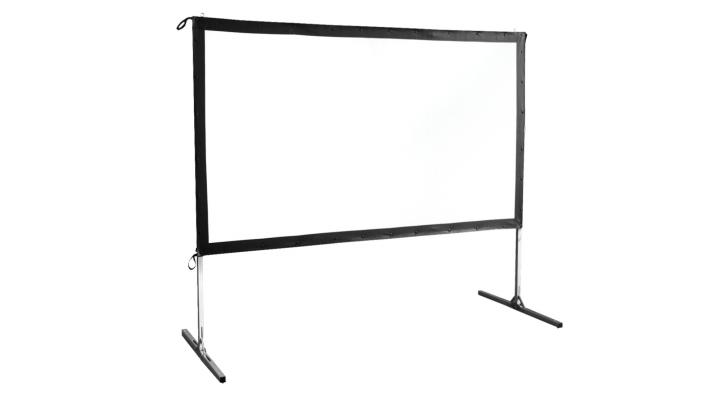 Faltrahmen-Leinwand Beamer 100 Zoll 2,21x1,25m leihen Faltrahmenleinwand leihen