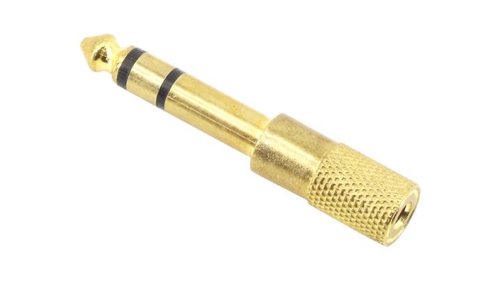 Klinkenadapter von 3,5mm (Buchse klein) auf 6,3mm (Klinke groß) leihen Klinkenadapter - 3,5mm auf 6,3mm leihen
