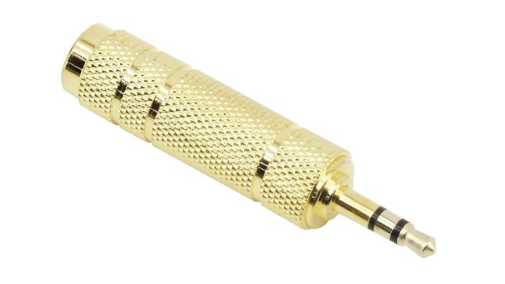 Klinkenadapter von 6,3mm (Klinke groß) auf 3,5mm (Klinke klein) leihen Klinkenadapter - 6,3mm auf 3,5mm leihen