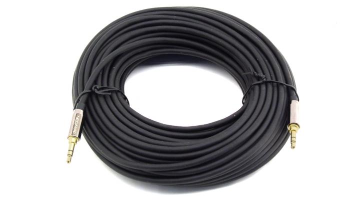 20m Audiokabel 3,5mm Klinke klein auf 3,5mm Klinke klein leihen 20m Audiokabel - 3,5mm leihen