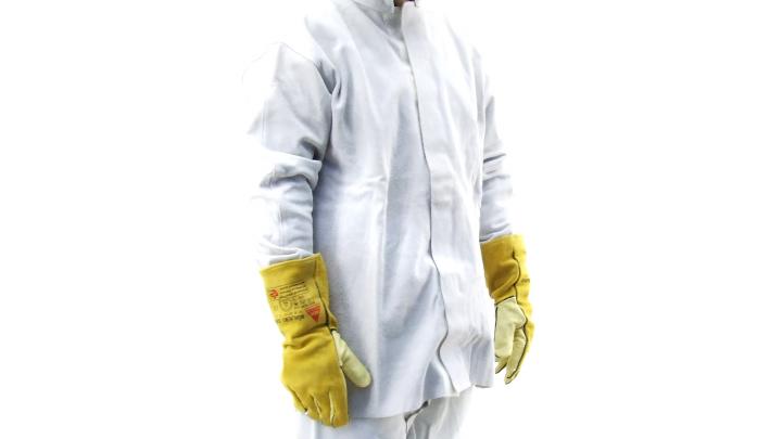 Schweißerschutzjacke Schweißerjacke Schweißjacke universelle Größe 108 cm x 110 cm leihen Schweißerschutzjacke leihen