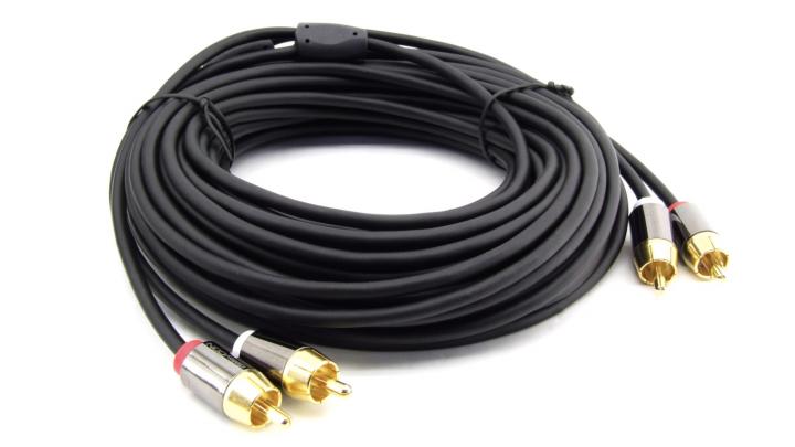 15m Cinch Kabel - 2x Cinch auf Cinch leihen 15m Cinch Kabel leihen