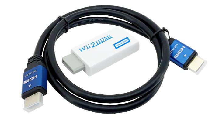 Wii HDMI Adapter für den Anschluss an HDMI Displays leihen Wii HDMI Adapter leihen