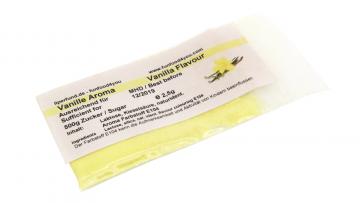Vanille Farbaroma (hellgelb) 2,5g für 500g Zucker für Popcorn und Zuckerwatte kaufen Vanille Aromazucker kaufen