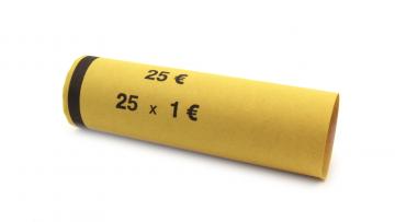 4x Geldhülsen Münzhülsen 1 Euro Füllmenge 25 pro Hülse kaufen Münzhülsen 1 Euro kaufen