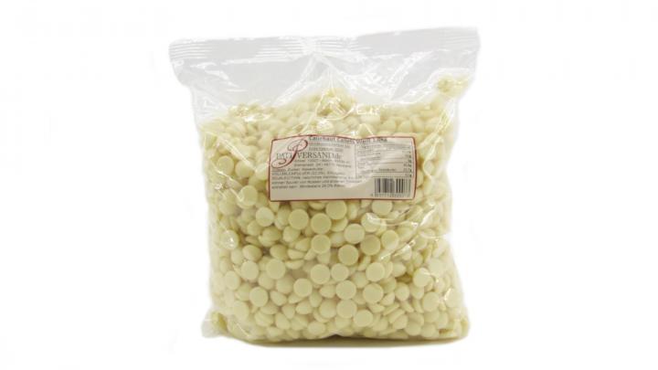 1kg Weiße Kuvertüre für Schokobrunnen kaufen Weiße Kuvertüre kaufen