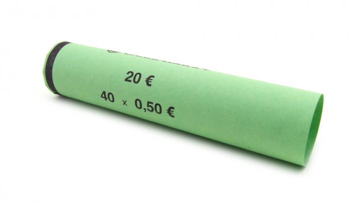 4x Geldhülsen Münzhülsen 50 Cent Füllmenge 40 pro Hülse kaufen Münzhülsen 50 Cent kaufen