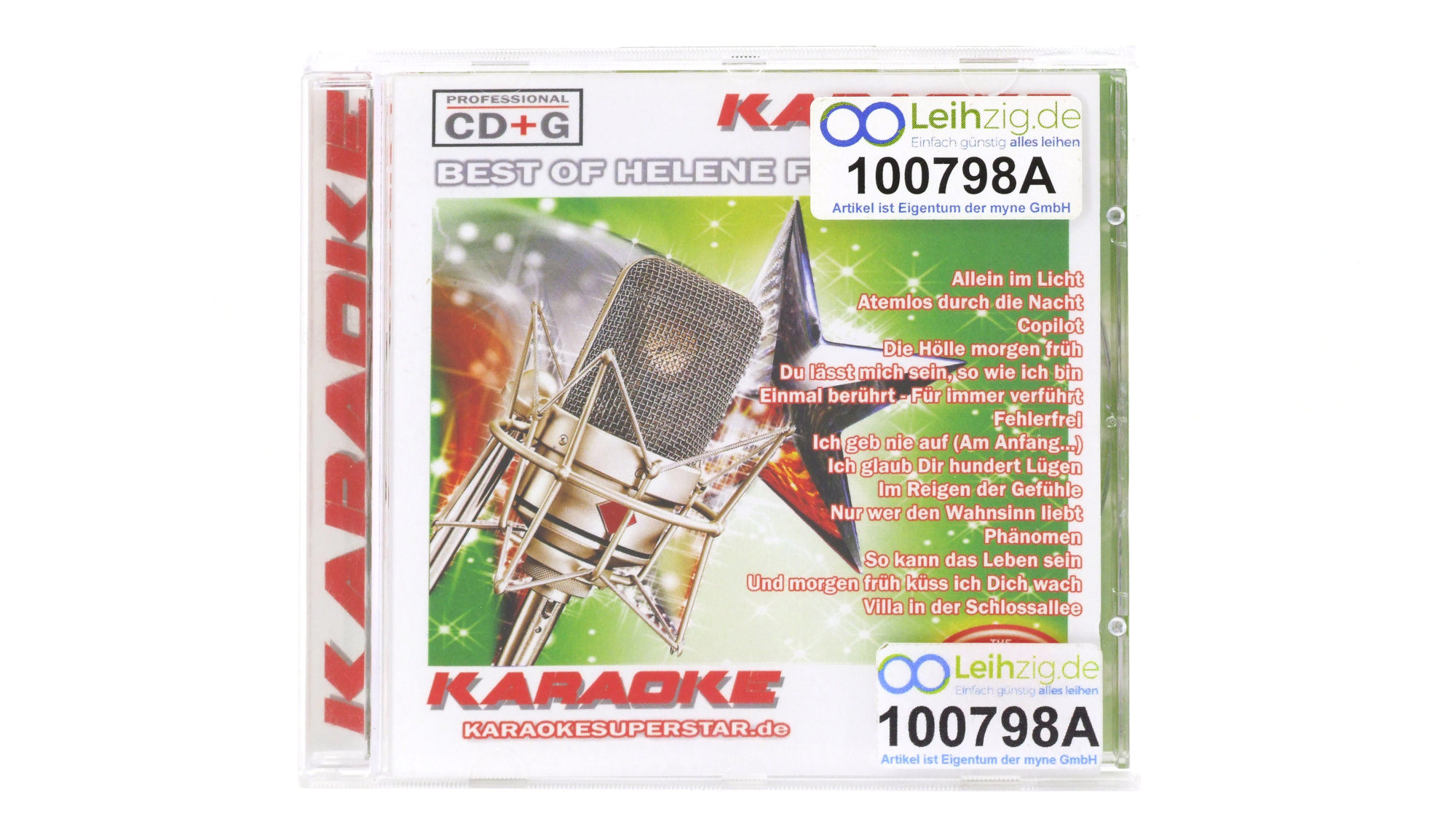 Karaoke Helene Fischer Vol.2 1x CD 15 Lieder leihen Karaoke CD Helene Fischer leihen