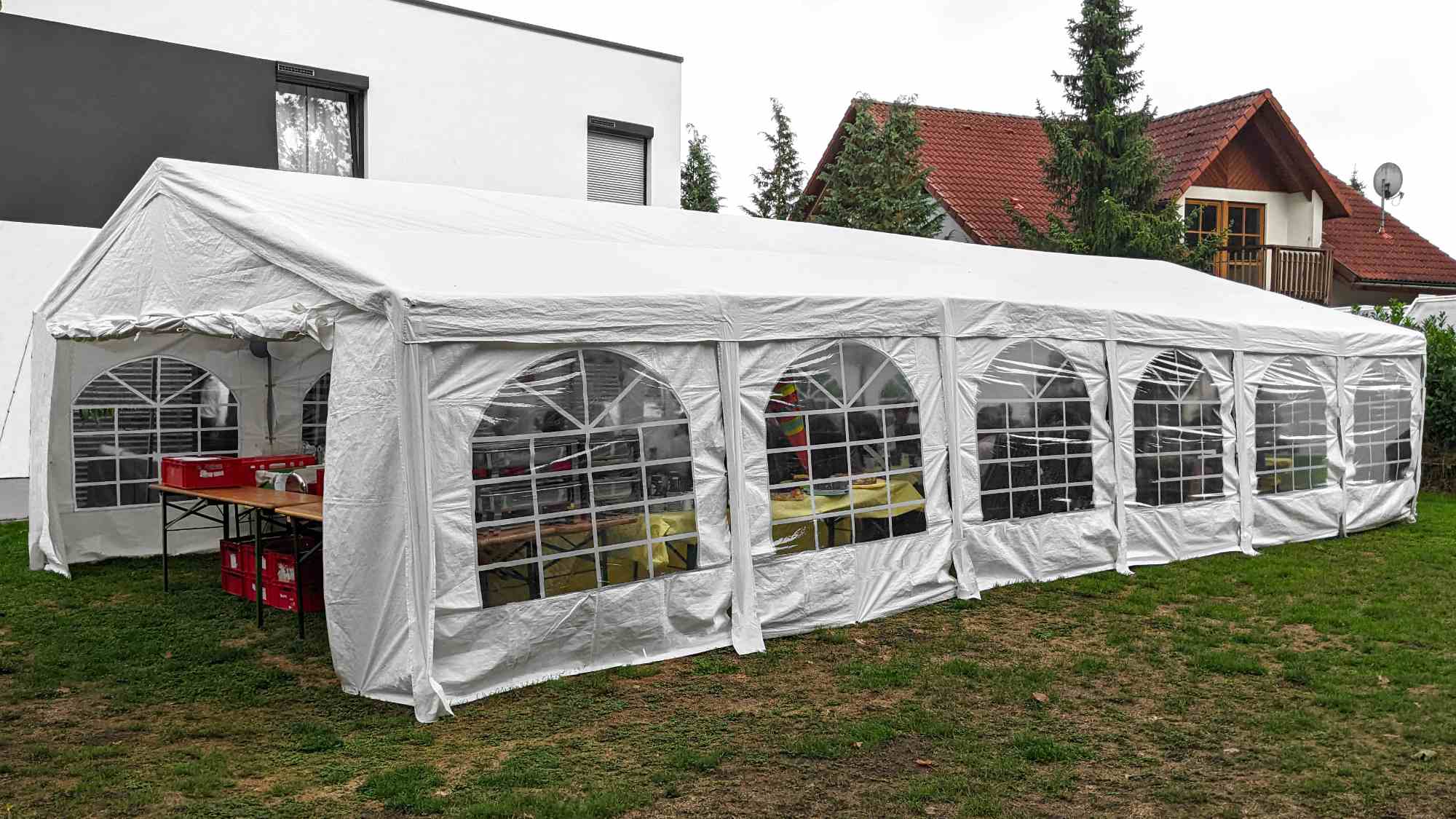 Festzelt 6x12m Bierzelt Party-Zelt leihen Festzelt 12x6m leihen